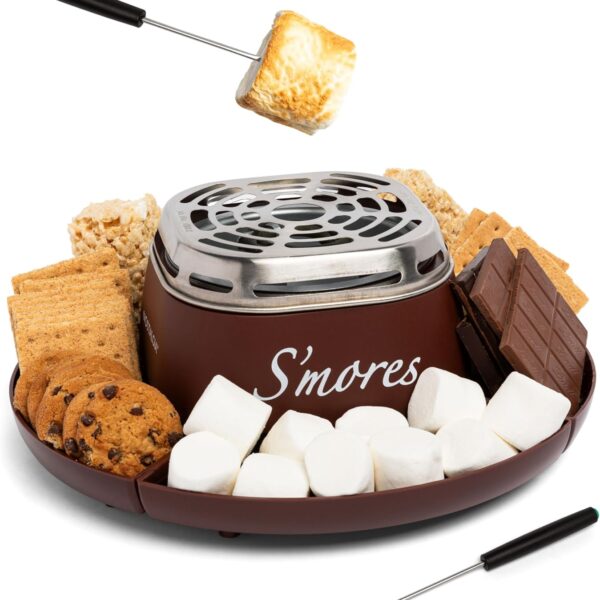 Indoor Electric S’mores Maker Kit with Roasting Sticks
