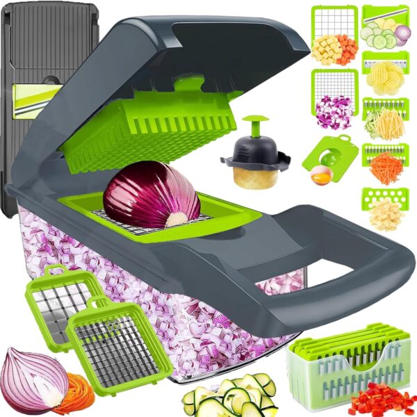 Stainless Steel Vegetable Chopper Slicer Dicer Food Cutter