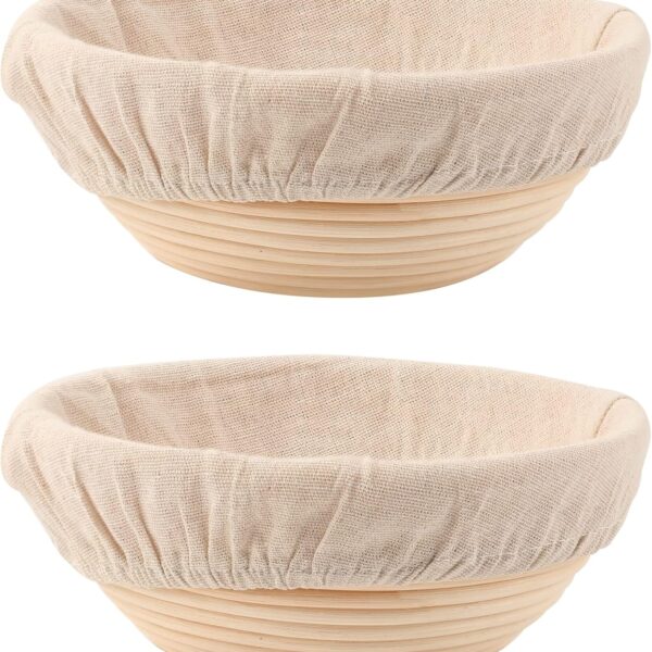 Round Bread Proofing Basket Set, 2-Piece, 8.5-inch