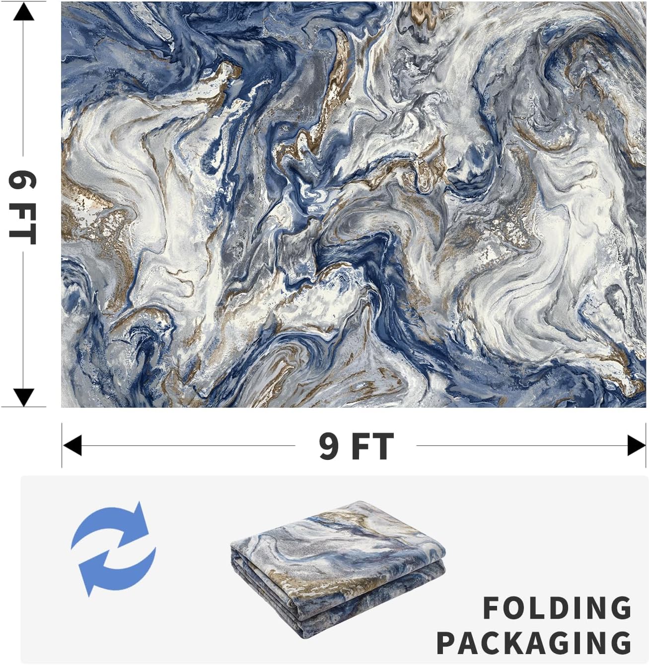 6x9 Area Rugs for Living Room, Modern Abstract Machine Washable Stain-Resistant Rug, Pet & Kid-Friendly Carpet for Dining, Playroom, Office - Image 2