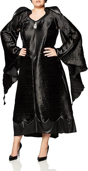 Maleficent Costume Deluxe Dress with Headpiece for Women - Image 2