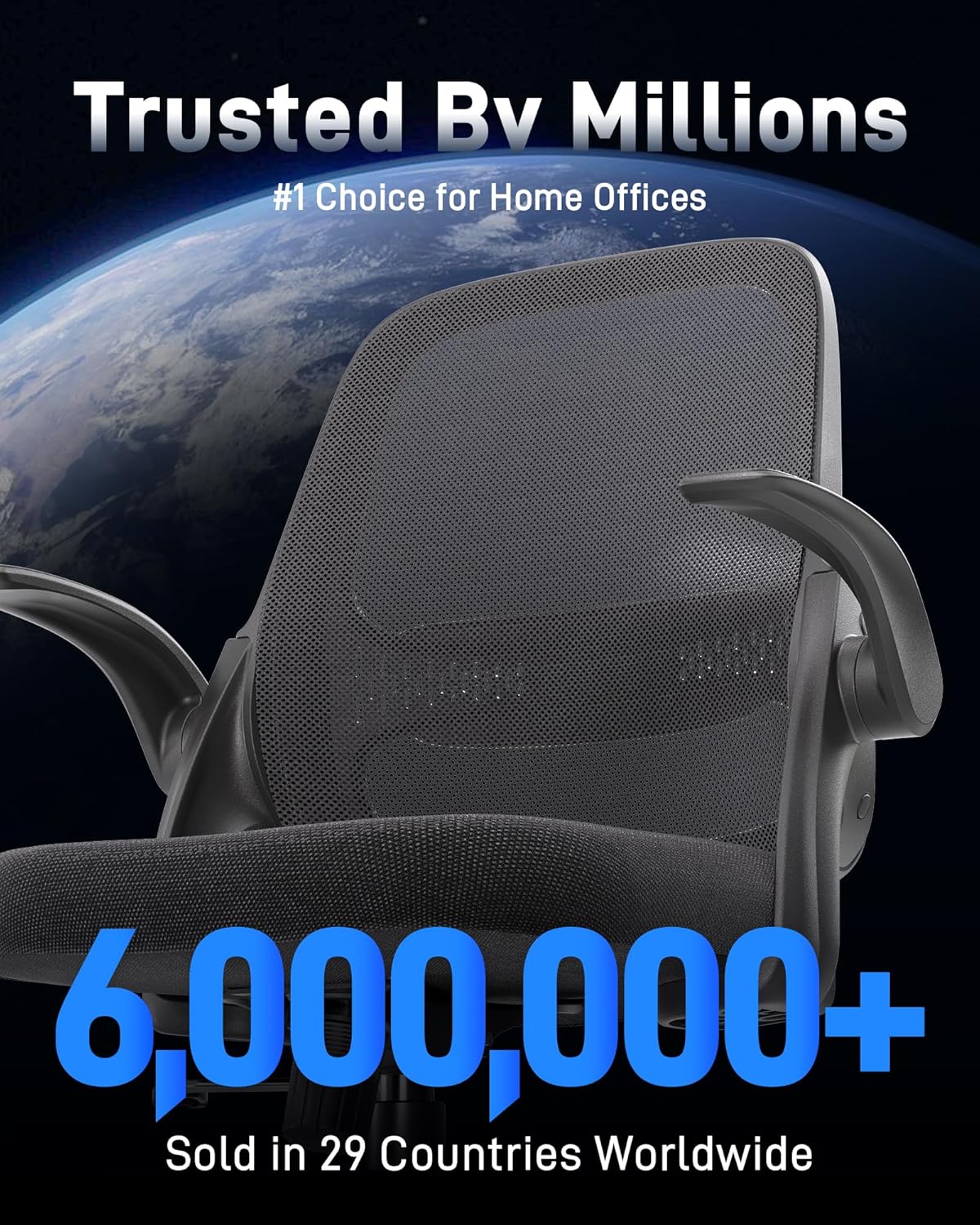 Ergonomic Mesh Office Chair Swivel Rolling Desk Chair - Image 2