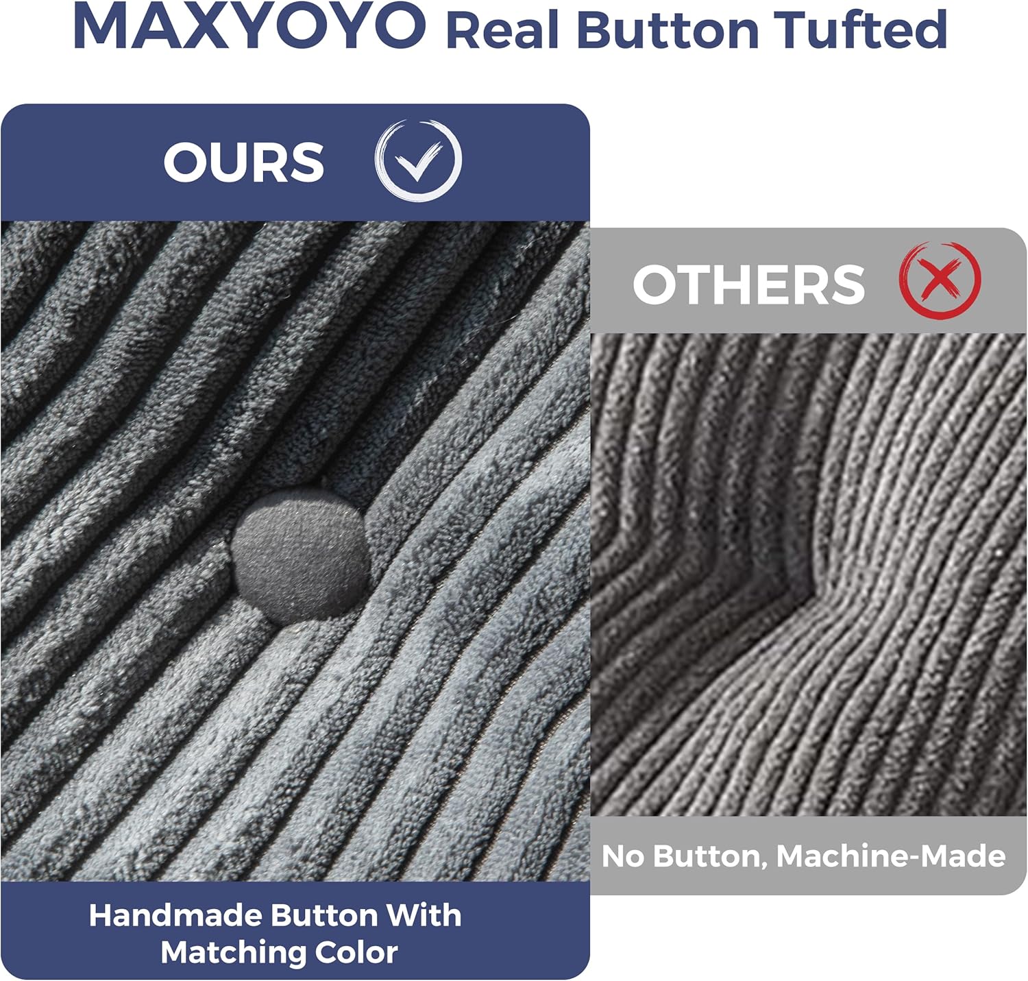 Folding Sofa Bed Convertible Single Chair Lounge Dark Grey - Image 4