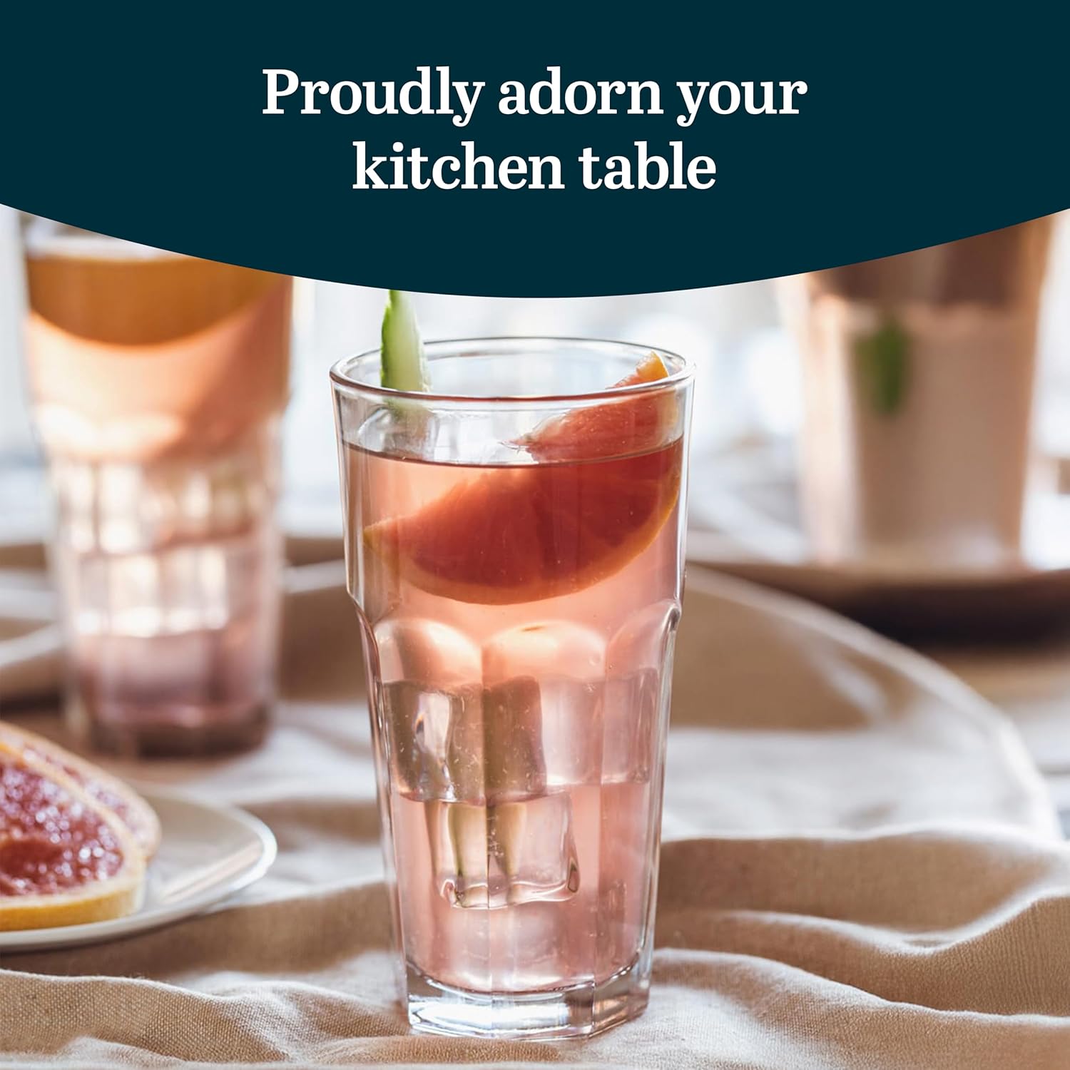 Classic Heavy Base Tumbler Glass Set for Everyday Use - Image 4