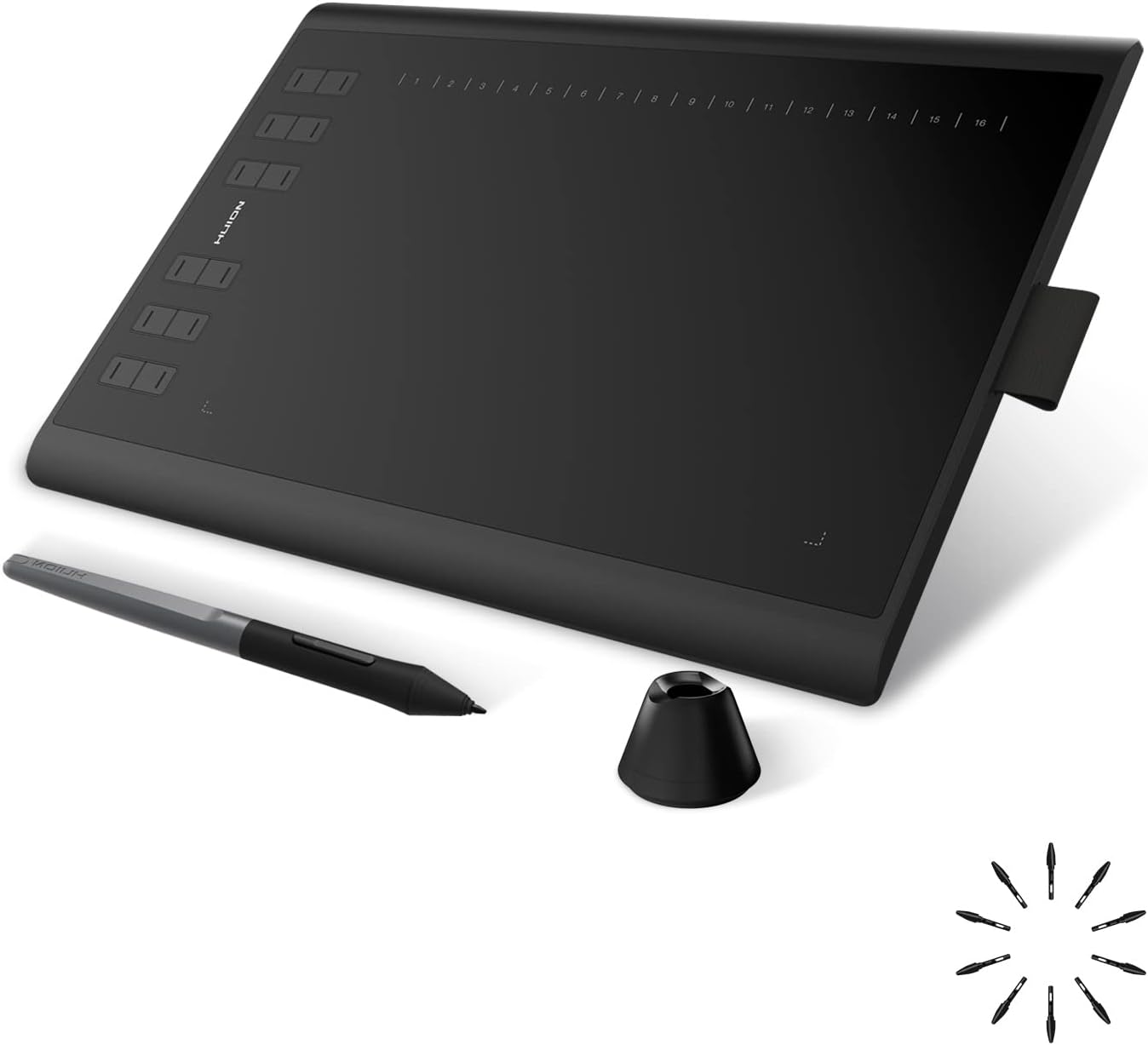 Inspiroy H1060P Graphics Tablet, 8192 Pressure Stylus, 12 Hot Keys, 10×6.25″