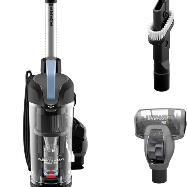 CleanView Max Vacuum with LED Headlights, Tangle-Free Brush Roll & Pet Tools, Model 4072L