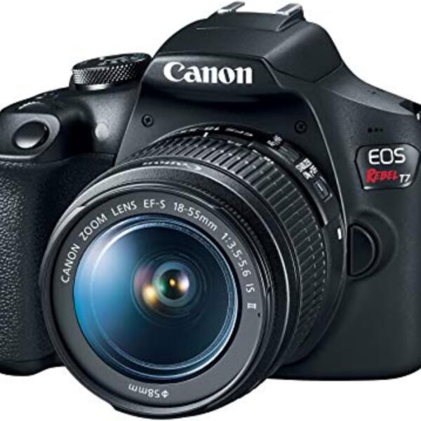 DSLR Camera with 18–55mm Lens, 24.1MP CMOS, Built-In Wi-Fi, Full HD Video