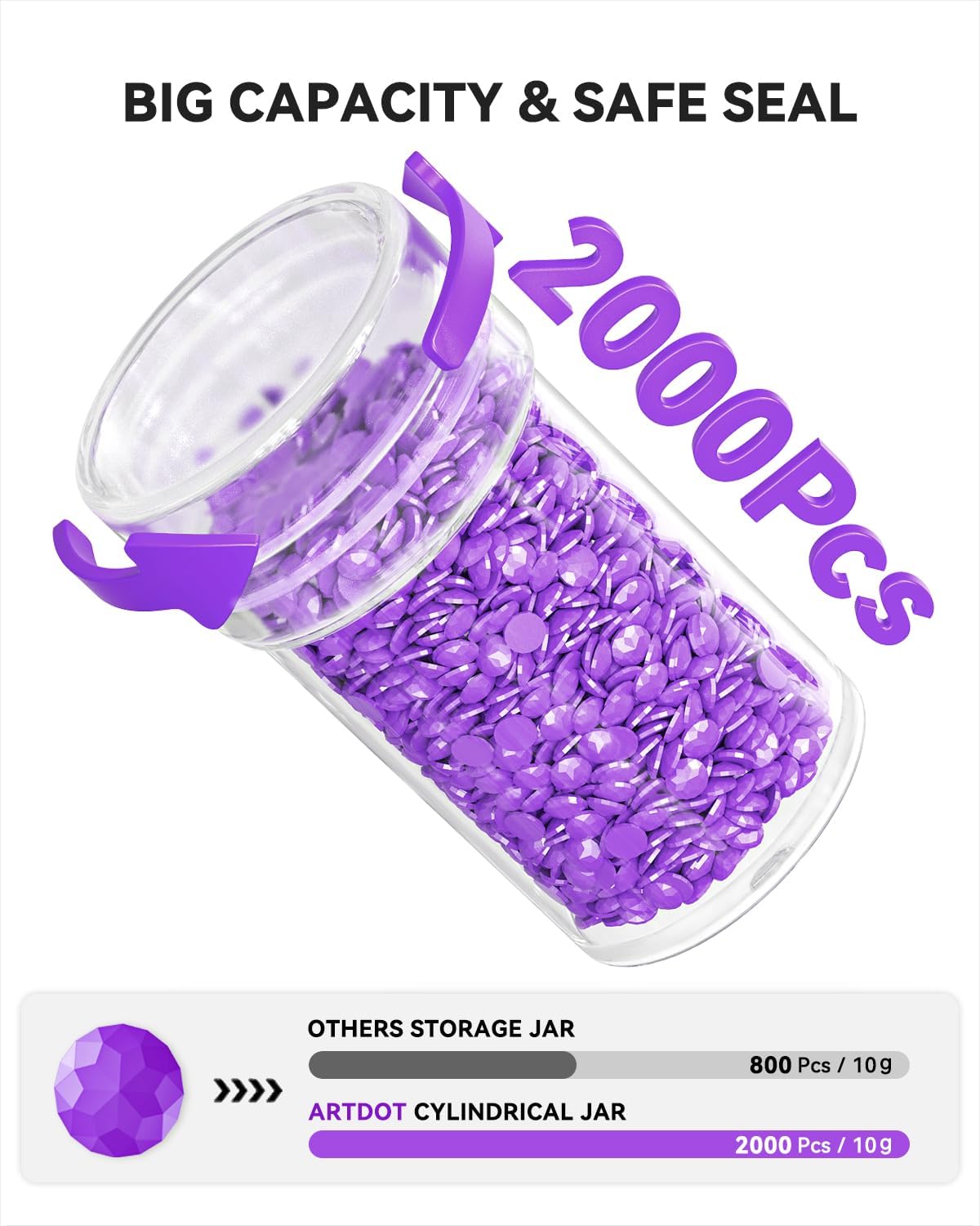 60-Slot Storage Container for Diamond Art & Bead Supplies, Portable Organizer - Image 2