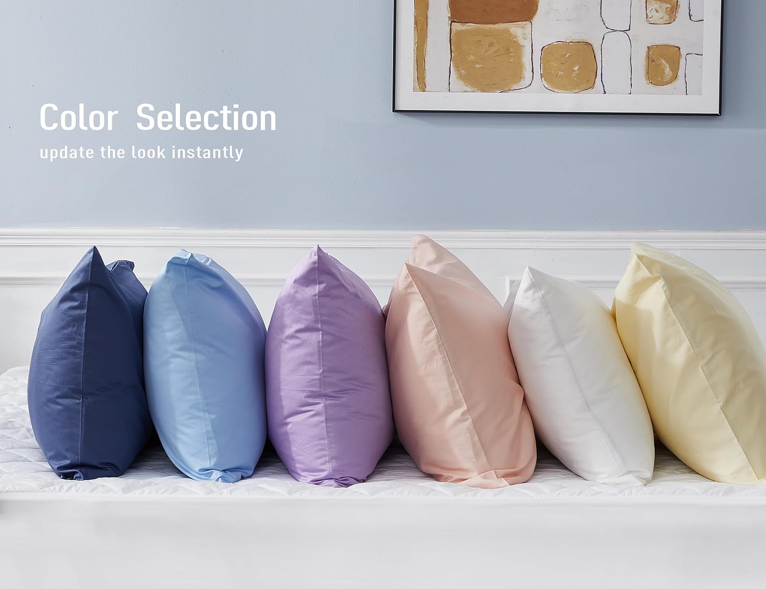 2-Pack Queen Pillowcases, 100% Cotton, 20×30″, Bright White, Soft & Breathable - Image 4