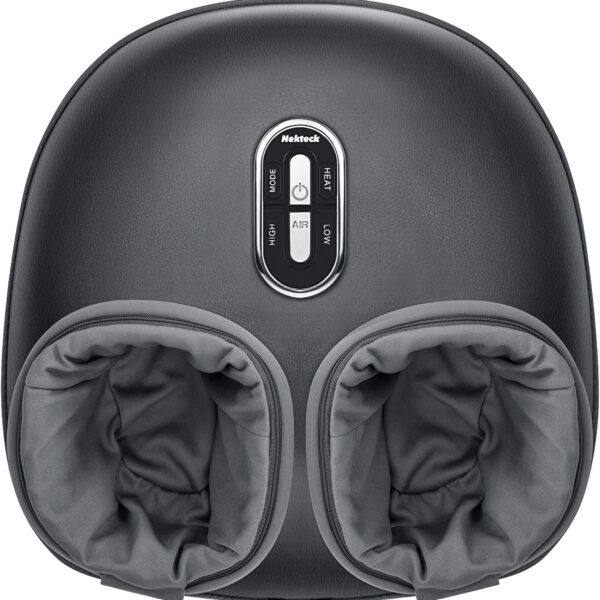 Shiatsu Foot Massager with Heat, Deep Kneading & Air Compression, Pain Relief & Circulation