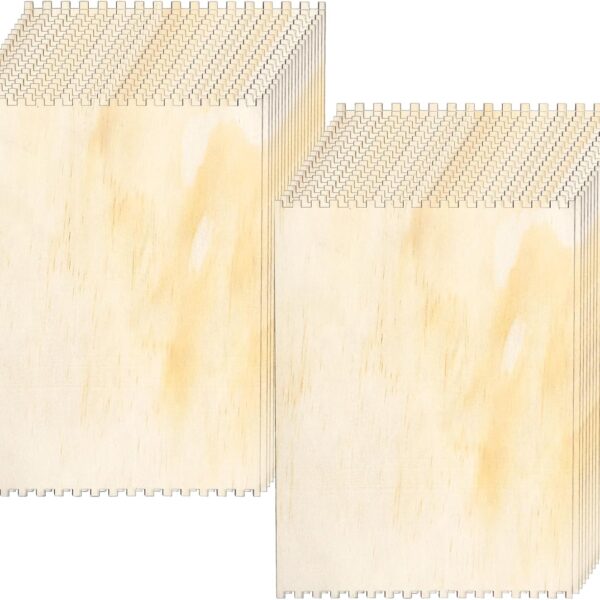 Notched Wooden Weaving Loom Boards for Beginner Fiber Art Projects