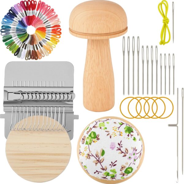 Mushroom Patch Maker Kit for Beginners and Sweater Repairs