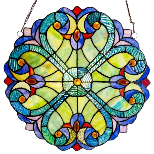 Victorian Stained Glass Suncatcher That Casts Jewel-Toned Light Everywhere